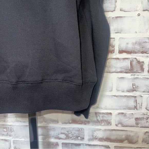 Rebecca Minkoff Janine Black Sweatshirt with Puff Sleeves XL - Picture 3 of 5